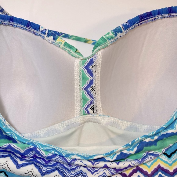 LA BLANCA One Piece Ruched Bathing Suit Size 8 - Picture 4 of 7